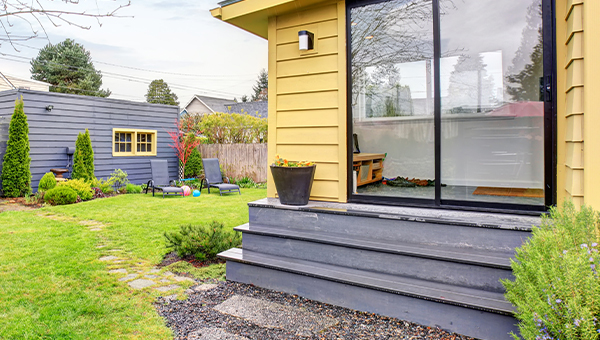 Backyard of a granny flat